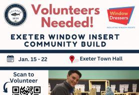 Volunteers Needed! Image of two people assembling window inserts
