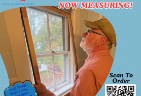 Image of a person installing a window insert