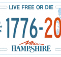 a license plate cover showing 1776-2026 for the America 250 celebrations