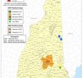 Map of mosquitos with Easter Equine Encephalitis (EEE)