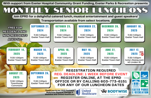 Monthly Senior Luncheons