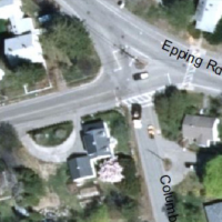 aerial photo from google showing the intersection of brentwood, epping, and columbus ave. 