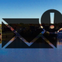 email newsletter icon over background of Exeter skyline