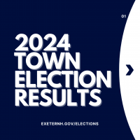 text reading 2024 Town Election Results on a blue background