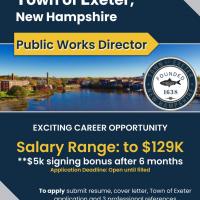 Town of Exeter Director of Public Works Job Ad Graphic