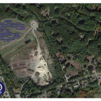 Simulated image of solar array at Cross Road Landfill