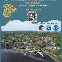 Text and an image of the Squamscott River