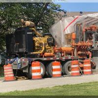 This impressive machine is  a mud pump and reclaimer machine.