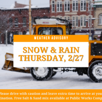 Winter Weather Advisory for Feb 27th 2025