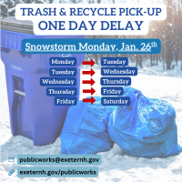 storm pick up delayed 1 day