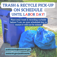 trash pick up on schedule