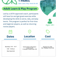 Tennis in the Parks 18+
