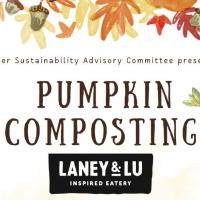 Pumpkin Composting in fall colors