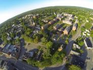 Aerial view of Exeter 