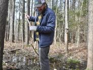 Northeast Vegetation & Mosquito Control staff collect Mosquito larvae