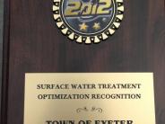 Surface Water Treatment Optimization Award 2012