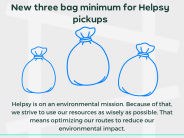 three bag minimum service change