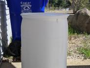 rain barrel set up