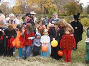 Group of people dressed up for Halloween