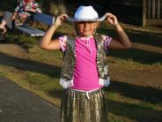 Camper dressed up as a cow girl