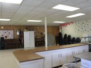 The view from behind the counter at the Senior Center