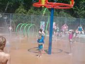 Children Playing at the Spraypad