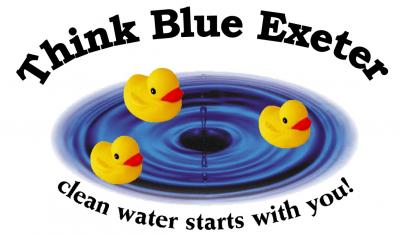Think Blue Exeter Clean Water Starts With You logo