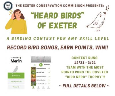 Flyer for Heard Birds of Exeter Contest