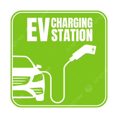 Image of a car charging at an electric vehicle charging station