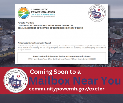 Screen shot showing the PDF copy of an informational mailer being sent to residents