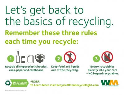 3 basic recycling rules