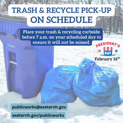 pick-up is on schedule