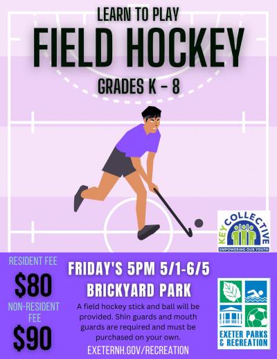 This image shows a graphic of a person playing field hockey 