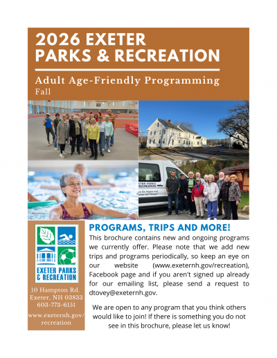 Fall Age-Friendly Program Brochure