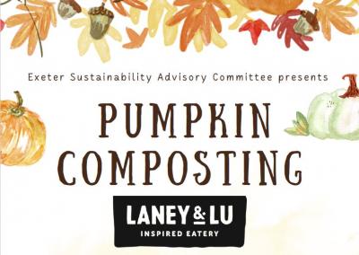 Pumpkin Composting in fall colors