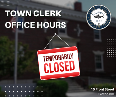 Town Clerk Hours Changing Temporarily