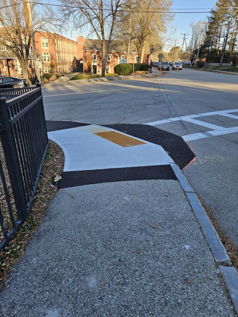 Library sidewalk